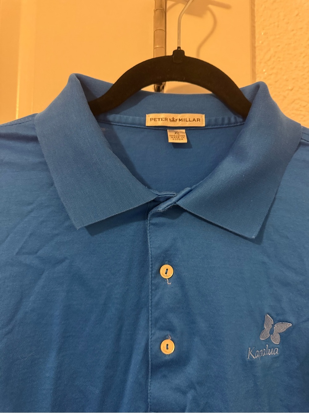 Peter Millar Men's XL  Bright Blue Polo